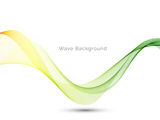 Abstract vector background with smooth stylish transparent color wave