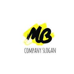 MB handwritten logo for identity