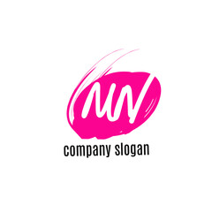 MN handwritten logo for identity