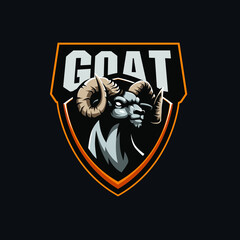 Goat Strength Esport Mascot Logo © cithu studio