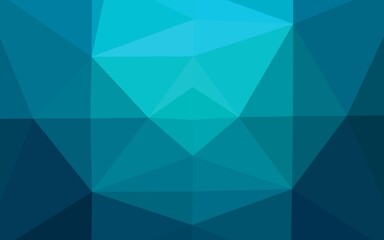 Light BLUE vector polygon abstract background.