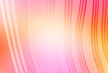 Light Pink, Yellow vector background with lines.