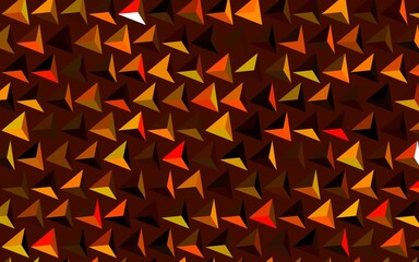 Dark Red, Yellow vector pattern with polygonal style.