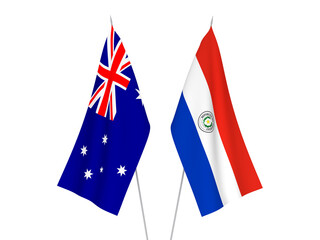 Australia and Paraguay flags