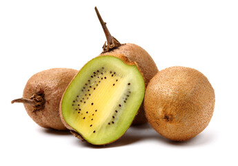 kiwi fruit on white background