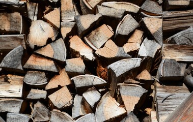 薪　木材　焚き木　白山手取川ジオパーク