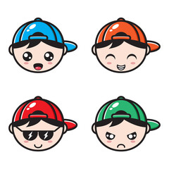 collection boys emote with different expressions