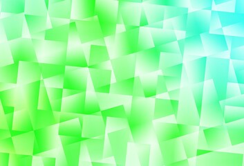 Light Green vector triangle mosaic template.