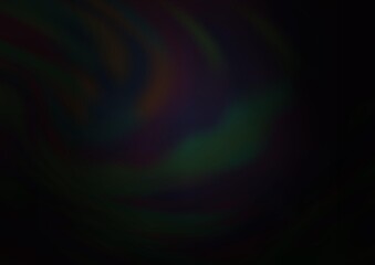Dark Silver, Gray vector glossy bokeh pattern.