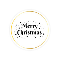 Merry Christmas greeting card, vector illustration.