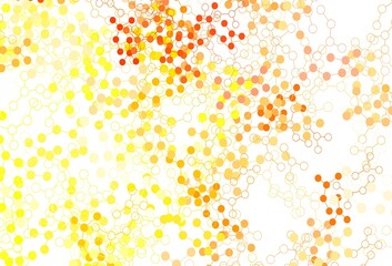 Light Red, Yellow vector template with artificial intelligence structure.