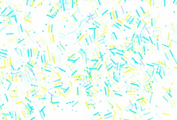 Light Blue, Green vector texture with colored lines, dots.