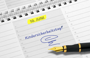 10. Juni, Kindersicherheitstag