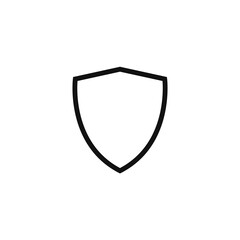 shield flat icon vector illustration