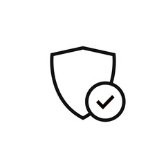 shield flat icon vector illustration