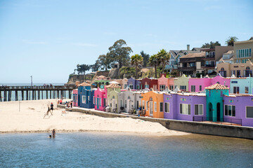 colorful village in california