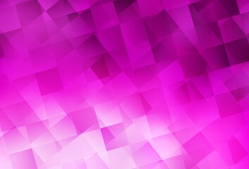 Fototapeta premium Light Pink vector background with rectangles.