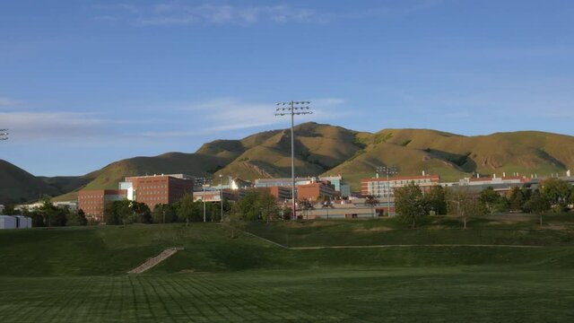 Medical Campus And Mountains At The University Of Utah In Salt Lake City