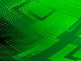 Green color modern Geometric shape background design