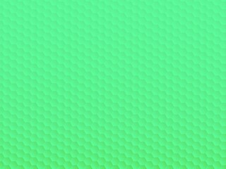 六角形の模様が並ぶ緑色の抽象背景イラスト
