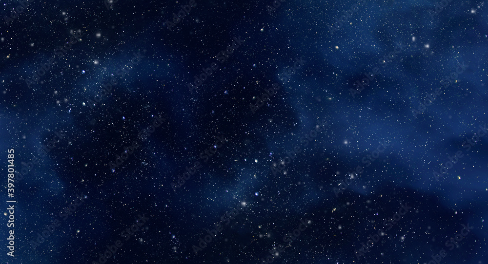 Wall mural large picture of starry sky with constellation, night sky as texture or background