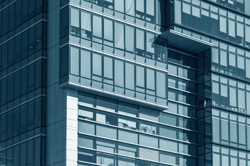 Fototapeta premium Exterior of modern architecture. Building abstract background