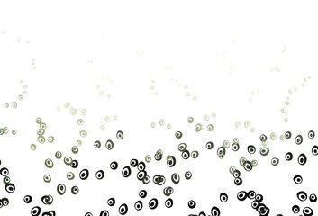 Light Green vector template with circles.