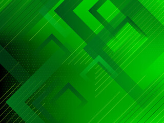 Green color modern Geometric shape background design