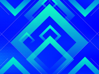 Stylish blue color Geometric shape modern background design