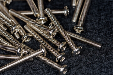 Lots of little bolts (black background)