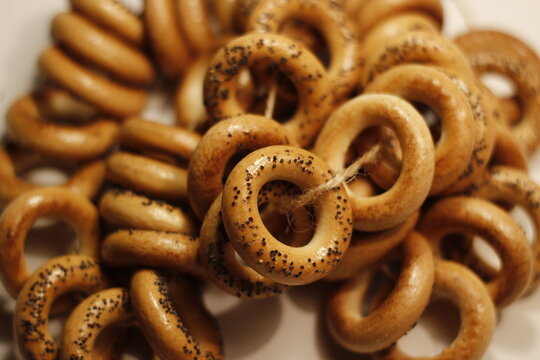 bagel close-up