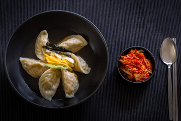 Korean Dumpling Soup which is called MandutGuk