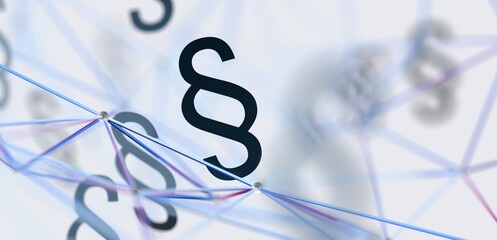 rechtsberatung gesetz Konzept 3d paragraf