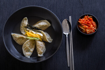 Korean Dumpling Soup which is called MandutGuk