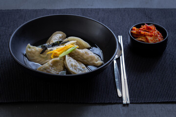 Korean Dumpling Soup which is called MandutGuk