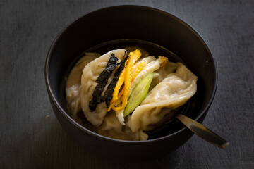 Korean Dumpling Soup which is called MandutGuk