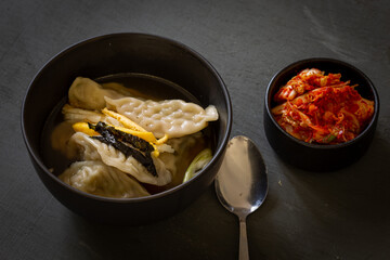 Korean Dumpling Soup which is called MandutGuk