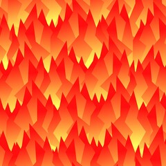 A seamless abstract pattern looks like a flame or bright autumn leaves. Red and orange shades. Bright pattern for fabric, website, covers, clothing, packaging.