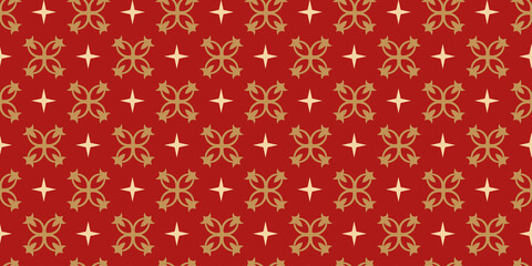 Seamless wallpaper texture. Background pattern in vintage style. Vector image