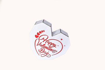 A heart-shaped box for valentines day.