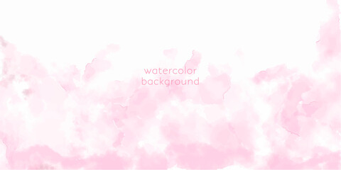 Vector watercolor horizontal universal background.