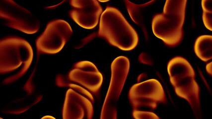 Naklejka premium Fire flames abstract wavy background