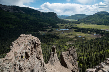 landscape with sky and clouds near pagosa springs colorado