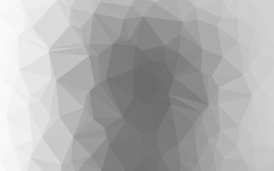 Obraz premium Light Silver, Gray vector triangle mosaic template.