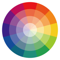 色相環 12色 明度