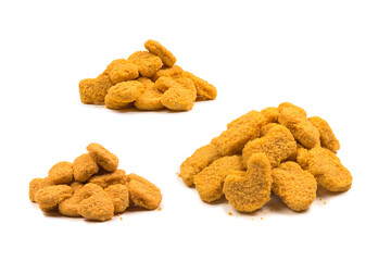 Nuggets isolated on a white background.