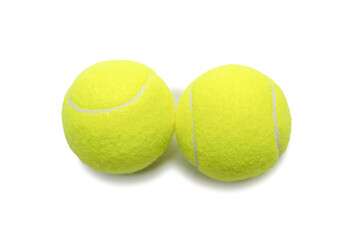 Tennis balls isolated on white background.