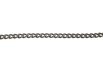 Steel chain isolated on white backgroound.