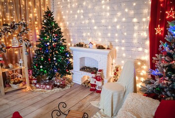 christmas tree with presents