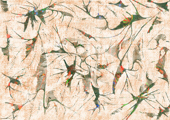 Abstract watercolor strokes as background, hand drawn creative artwork